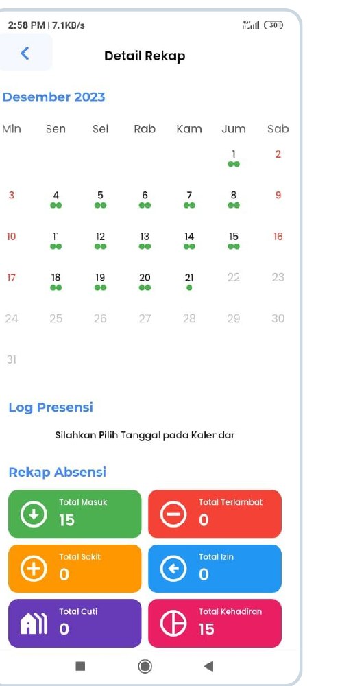 Rekap absensi — kalender & ringkasan kehadiran